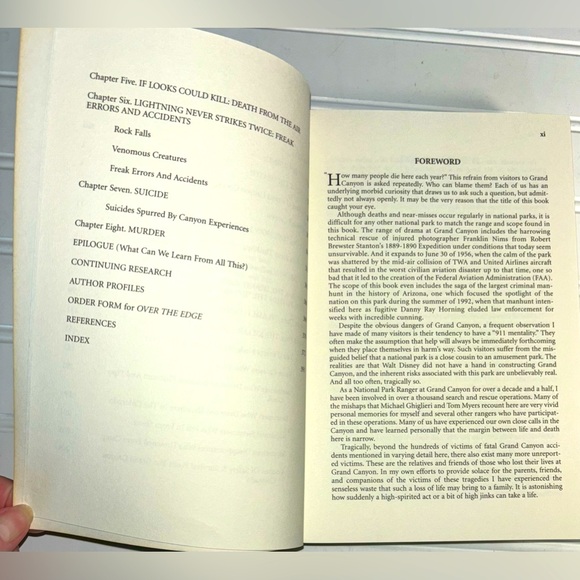 Over The Edge: Death In Grand Canyon Paperback Book 9"x6"x1 3/8" New 408 Pages - Picture 4 of 5